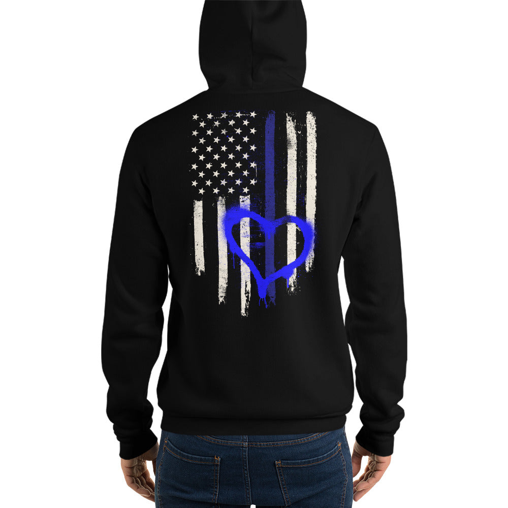 love the blue Unisex hoodie